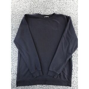 SALOMON Black Crewneck Sweatshirt Long Sleeve Embroidered Logo Size XL